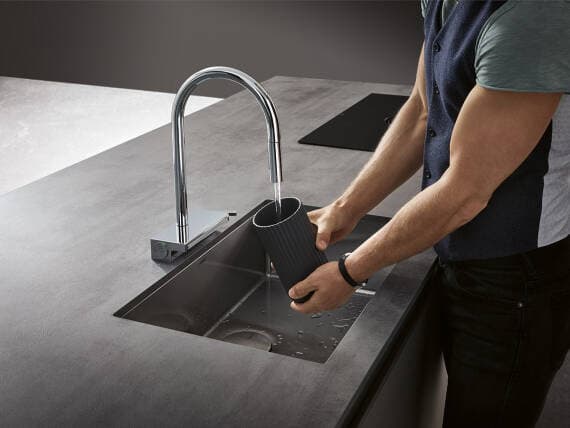 S71 S711-F765 Evier encastré 370/370 Hansgrohe — image 4
