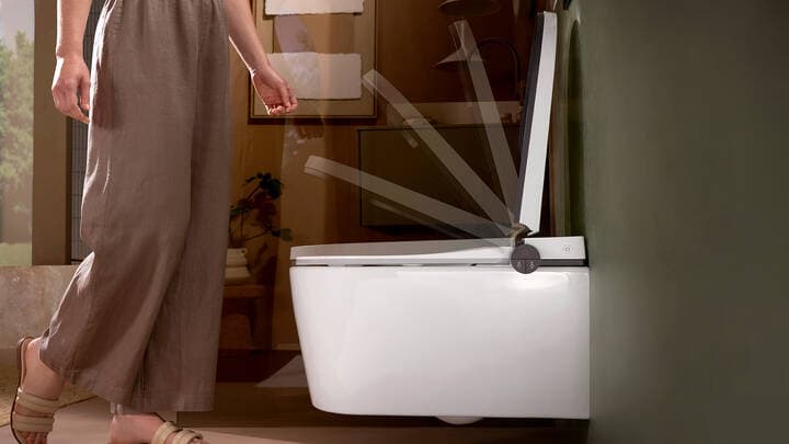 LavaPura Element S Pack WC lavant suspendu avec système de chasse AquaHelix, SmartClean, HygieneEffect Hansgrohe — image 6