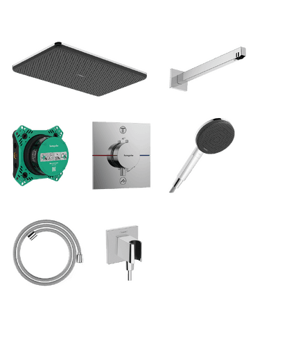 Raindance Alive Q Ensemble de douche encastrée thermostatique Raindance Alive Q / ShowerSelect Comfort E Hansgrohe