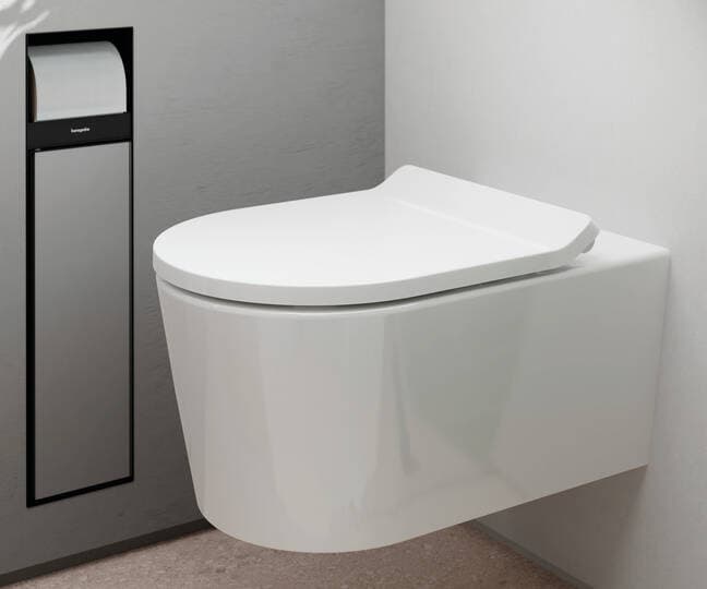 EluPura Original Q Bidet suspendu 540 avec trou pour robinet et trop-plein Hansgrohe — image 3