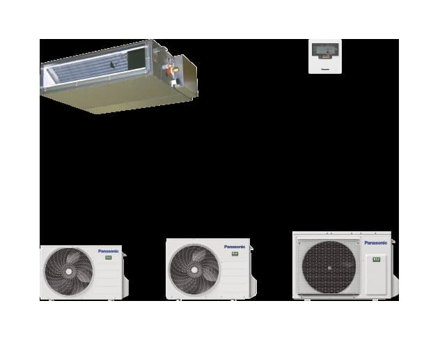 Climatiseur gainable Panasonic Low Static Pressure Hide-Away R32